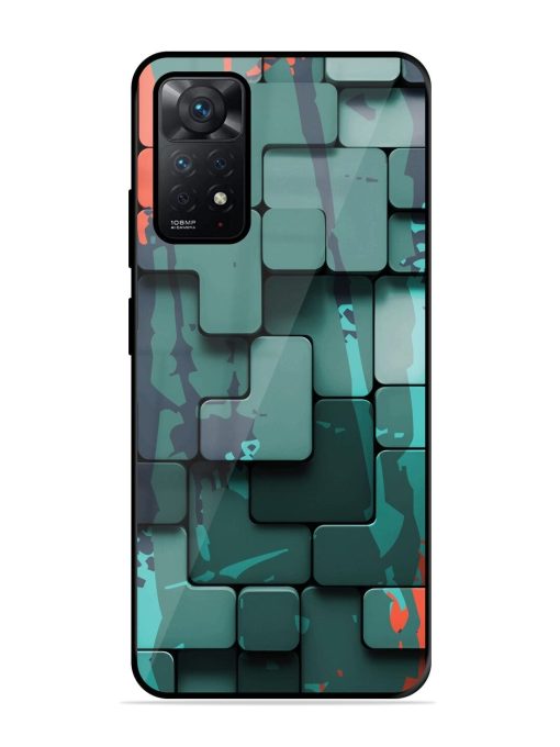 Abstract Geometric Mosaic Glossy Soft Edge Case for Xiaomi Redmi Note 11 Chachhi