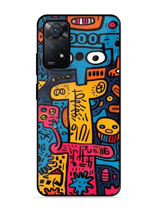 Doodletopia Glossy Soft Edge Case for Xiaomi Redmi Note 11 Pro (4G) Chachhi