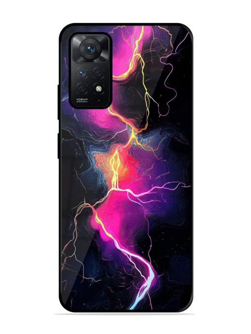 Electric Dreams Glossy Soft Edge Case for Xiaomi Redmi Note 11 Pro (4G) Chachhi