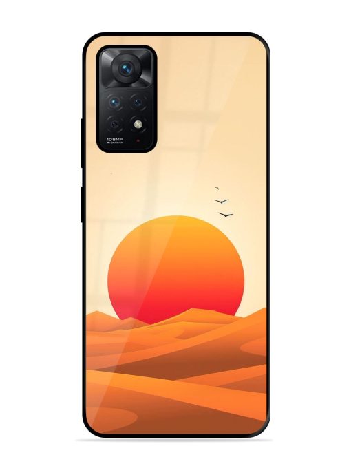 Desert Sunset Glossy Soft Edge Case for Xiaomi Redmi Note 11 Pro (4G) Chachhi