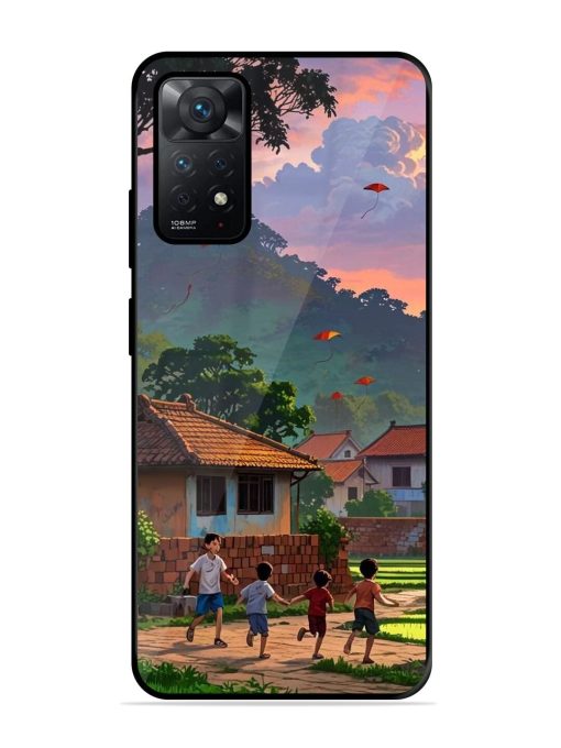 Sunset Play Glossy Soft Edge Case for Xiaomi Redmi Note 11 Pro (4G) Chachhi