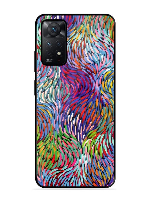 Vibrant Waves Glossy Soft Edge Case for Xiaomi Redmi Note 11 Pro (4G) Chachhi