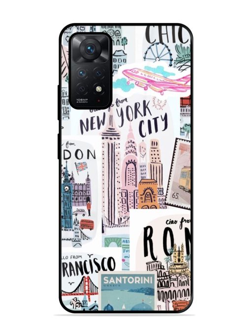 Travelogue Glossy Soft Edge Case for Xiaomi Redmi Note 11 Pro (5G) Chachhi