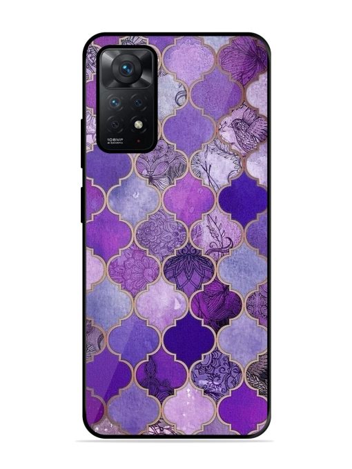 Purple Mosaic Magic Glossy Soft Edge Case for Xiaomi Redmi Note 11 Pro Plus (5G)