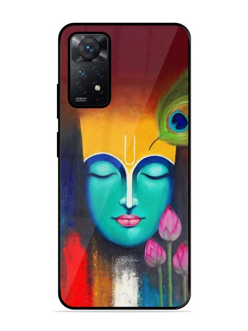 Divine Tranquility: The Face Of Krishna Glossy Soft Edge Case for Xiaomi Redmi Note 11S Chachhi