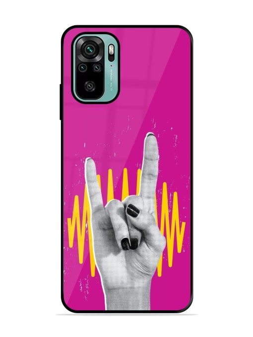 Rock Hand Glossy Soft Edge Case for Xiaomi Redmi Note 11 Se Chachhi