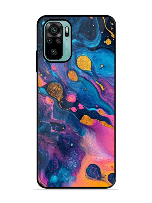 Cosmic Swirl Glossy Soft Edge Case for Xiaomi Redmi Note 11 Se Chachhi