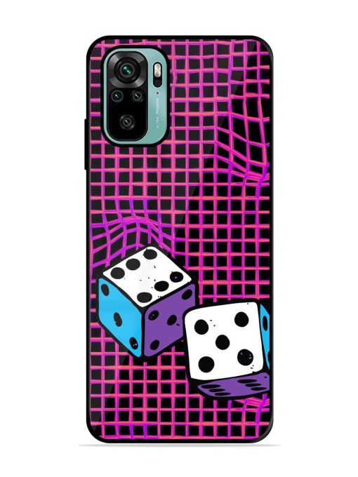 Glitched Dice Glossy Soft Edge Case for Xiaomi Redmi Note 11 Se Chachhi