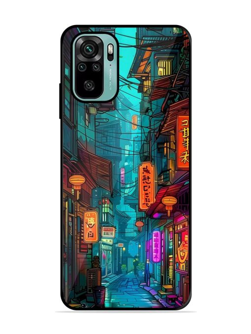 Neon Nightscape Glossy Soft Edge Case for Xiaomi Redmi Note 11 Se Chachhi