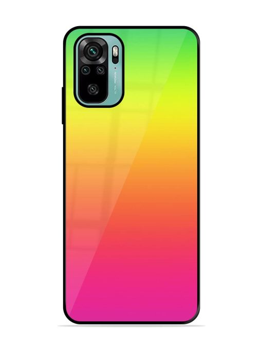 Rainbow Gradient Glossy Soft Edge Case for Xiaomi Redmi Note 11 Se Chachhi