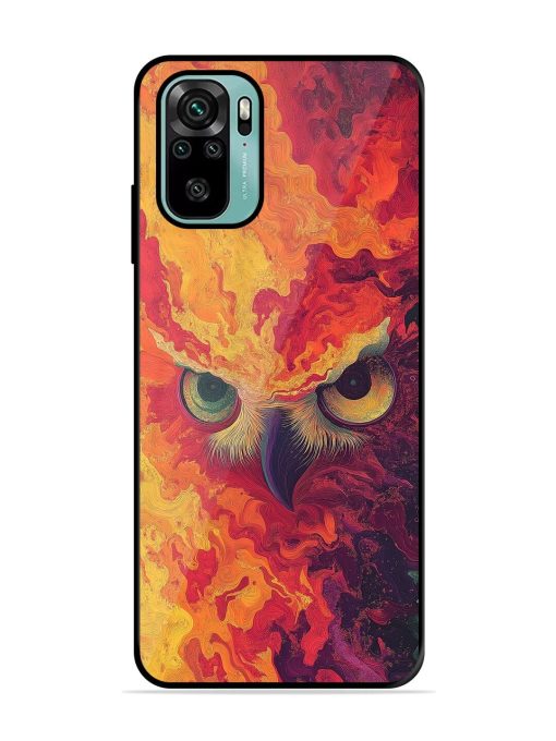 Fiery Owl Glossy Soft Edge Case for Xiaomi Redmi Note 11 Se Chachhi