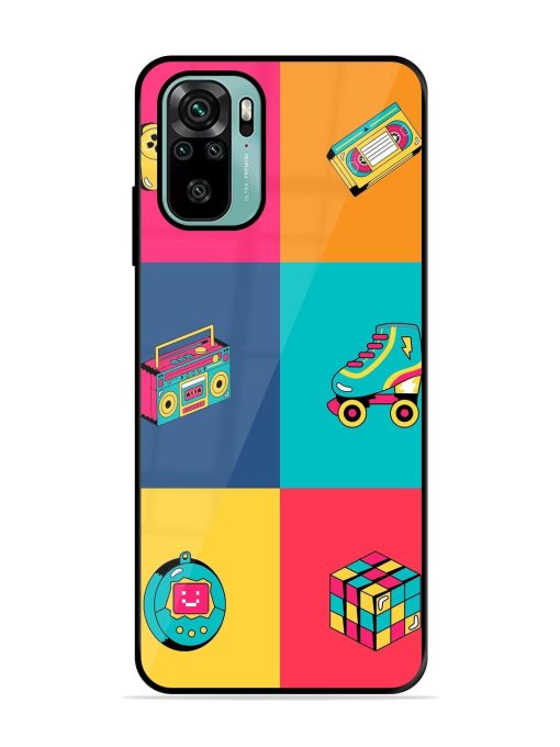 90S Throwback Grid Glossy Soft Edge Case for Xiaomi Redmi Note 11 Se Chachhi