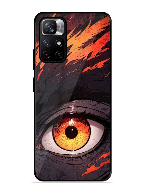 Inferno Gaze Glossy Soft Edge Case for Xiaomi Redmi Note 11T (5G) Chachhi