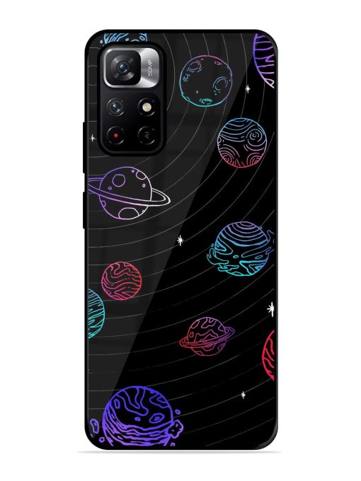 Cosmic Ballet Glossy Soft Edge Case for Xiaomi Redmi Note 11T (5G) Chachhi