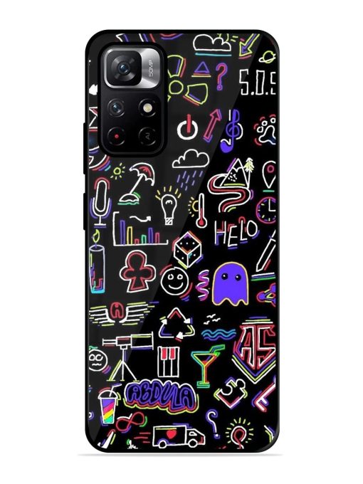 Neon Doodle Glossy Soft Edge Case for Xiaomi Redmi Note 11T (5G)