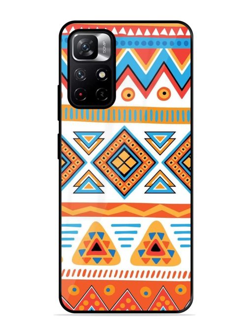 Vibrant Tribal Pattern Glossy Soft Edge Case for Xiaomi Redmi Note 11T (5G) Chachhi