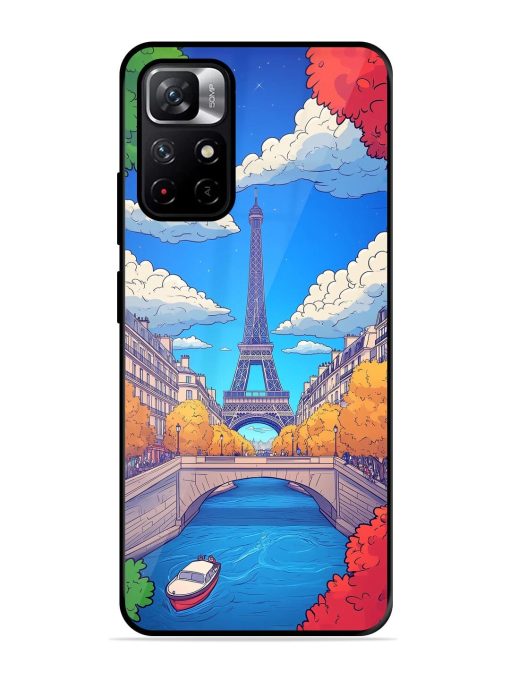 Parisian Panorama Glossy Soft Edge Case for Xiaomi Redmi Note 11T (5G) Chachhi