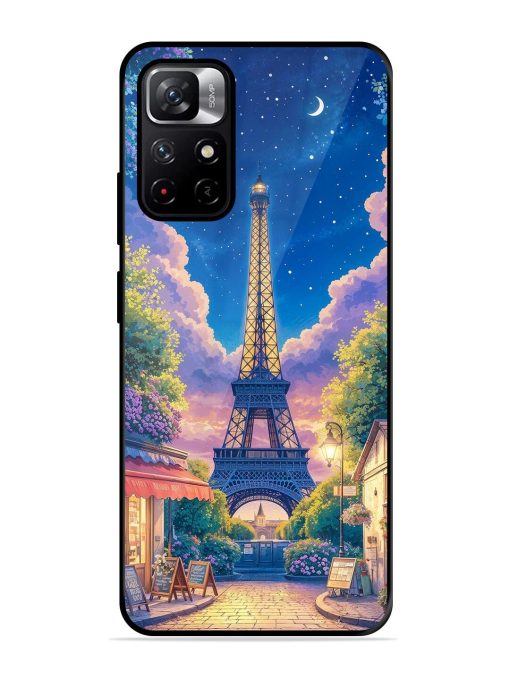 Twilight In Paris Glossy Soft Edge Case for Xiaomi Redmi Note 11T (5G) Chachhi