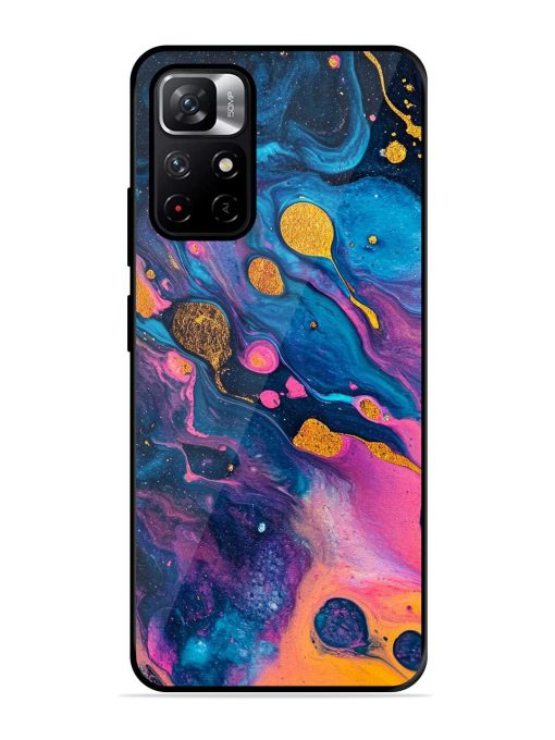 Cosmic Swirl Glossy Soft Edge Case for Xiaomi Redmi Note 11T (5G) Chachhi