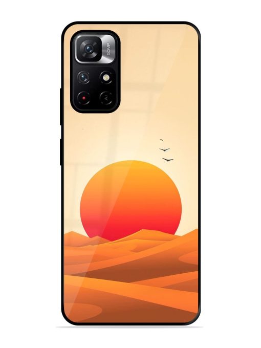 Desert Sunset Glossy Soft Edge Case for Xiaomi Redmi Note 11T (5G) Chachhi