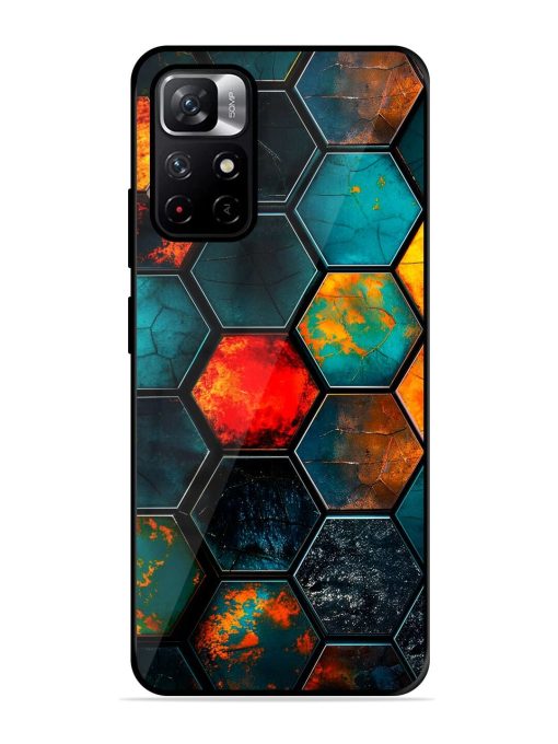 Hexagon Hive Glossy Soft Edge Case for Xiaomi Redmi Note 11T (5G)