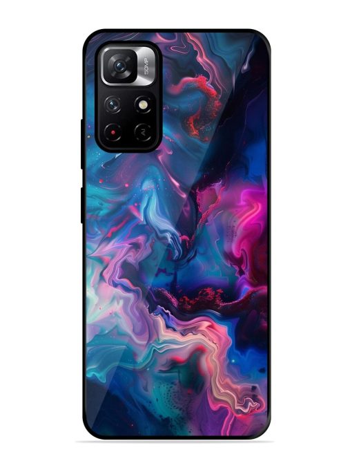 Cosmic Swirl Glossy Soft Edge Case for Xiaomi Redmi Note 11T (5G) Chachhi