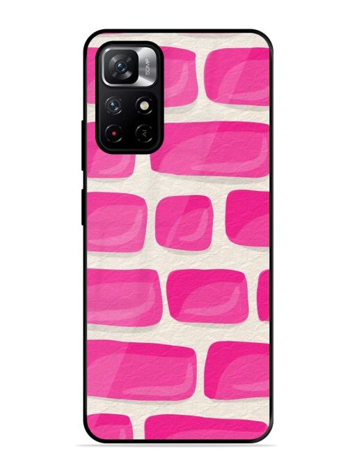 Pink Brick Wall Glossy Soft Edge Case for Xiaomi Redmi Note 11T (5G)