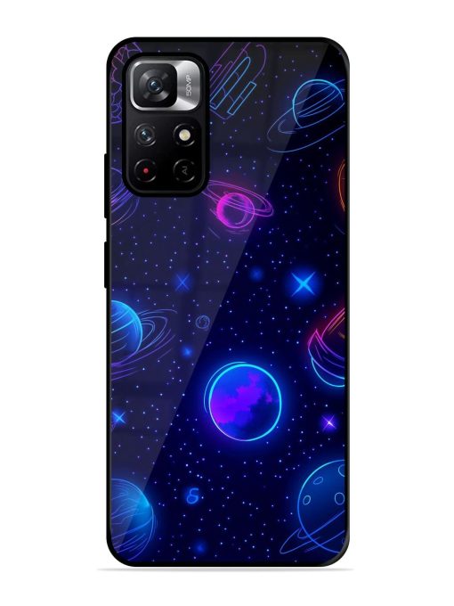 Neon Cosmos Glossy Soft Edge Case for Xiaomi Redmi Note 11T (5G) Chachhi