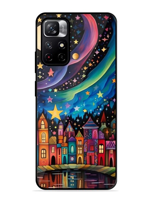 Starlit Village Glossy Soft Edge Case for Xiaomi Redmi Note 11T (5G) Chachhi