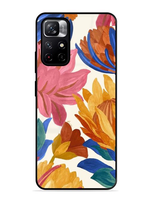 Blooming Tapestry Glossy Soft Edge Case for Xiaomi Redmi Note 11T (5G) Chachhi