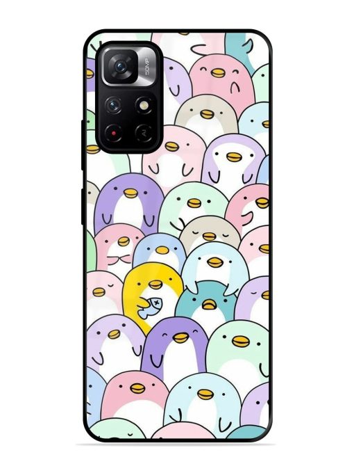 Penguin Party Glossy Soft Edge Case for Xiaomi Redmi Note 11T (5G) Chachhi