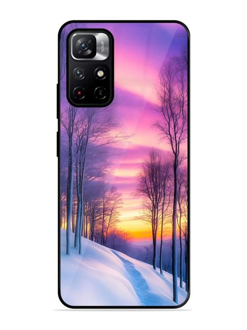 Winter'S Purple Haze Glossy Soft Edge Case for Xiaomi Redmi Note 11T (5G) Chachhi