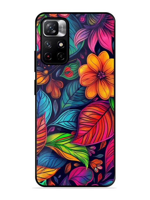 Rainbow Of Blooms Glossy Soft Edge Case for Xiaomi Redmi Note 11T (5G) Chachhi