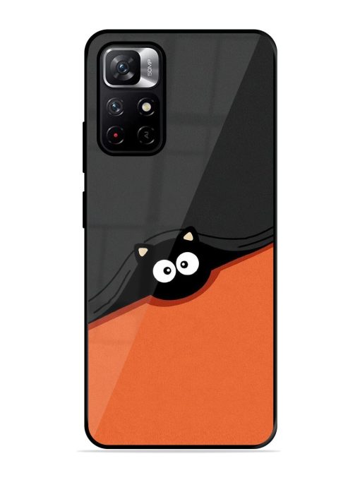 Peek-A-Boo Kitty Glossy Soft Edge Case for Xiaomi Redmi Note 11T (5G) Chachhi