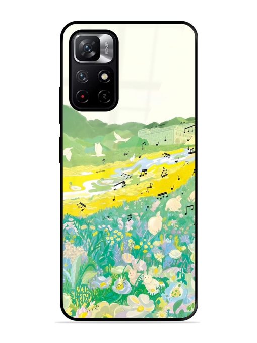 Melody In Bloom Glossy Soft Edge Case for Xiaomi Redmi Note 11T (5G) Chachhi