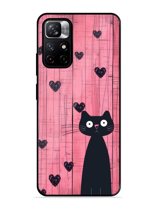 Feline Valentine'S Day Glossy Soft Edge Case for Xiaomi Redmi Note 11T (5G) Chachhi