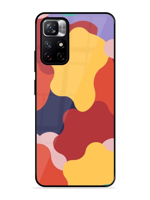 Gooey Color Chaos Glossy Soft Edge Case for Xiaomi Redmi Note 11T (5G) Chachhi