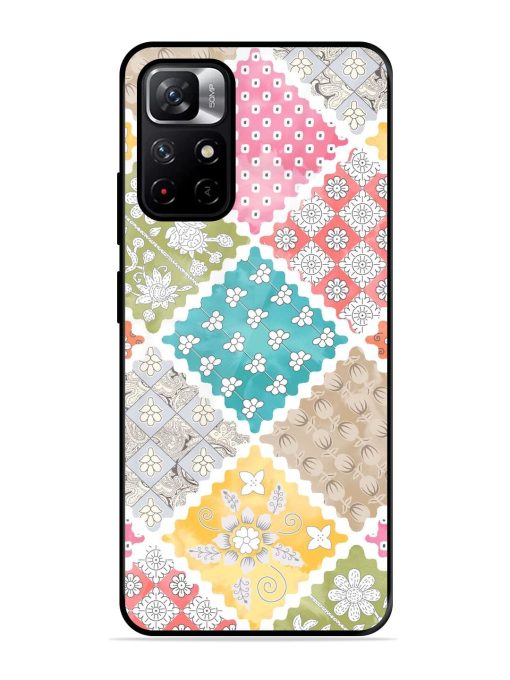 Patchwork Dreamscape Glossy Soft Edge Case for Xiaomi Redmi Note 11T (5G) Chachhi