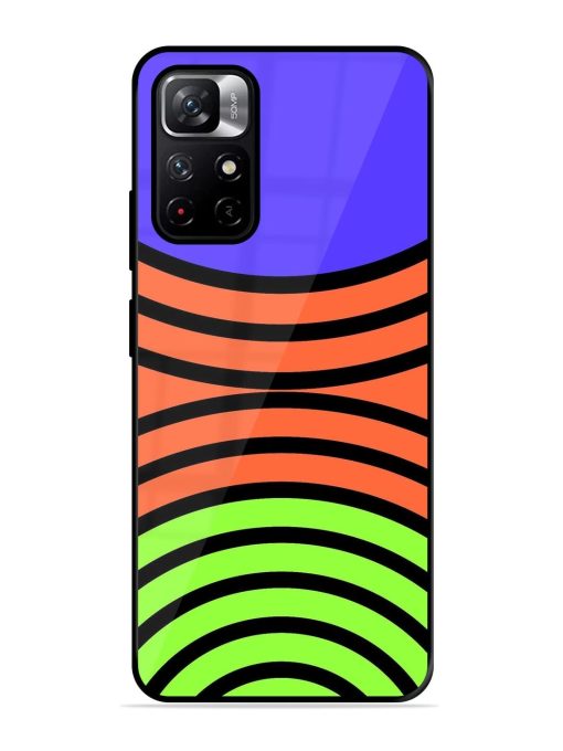 Psychedelic Stripe Symphony Glossy Soft Edge Case for Xiaomi Redmi Note 11T (5G) Chachhi