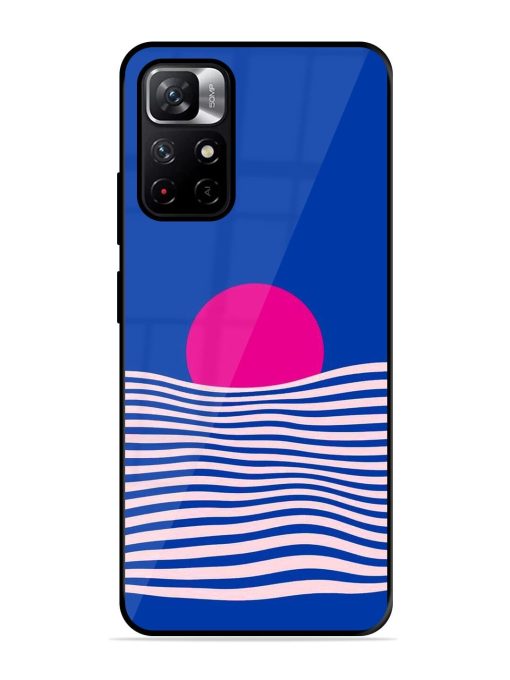 Pink Sunset Over Blue Waves Glossy Soft Edge Case for Xiaomi Redmi Note 11T (5G) Chachhi