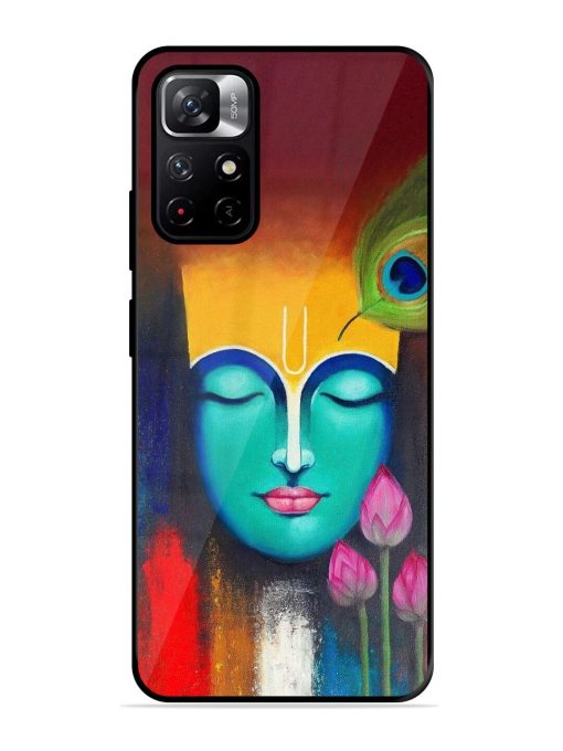 Divine Tranquility: The Face Of Krishna Glossy Soft Edge Case for Xiaomi Redmi Note 11T (5G) Chachhi