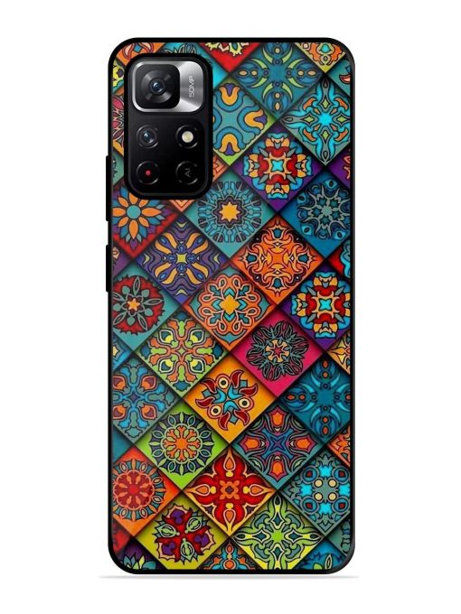 Patchwork Mandala Mosaic Glossy Soft Edge Case for Xiaomi Redmi Note 11T (5G) Chachhi