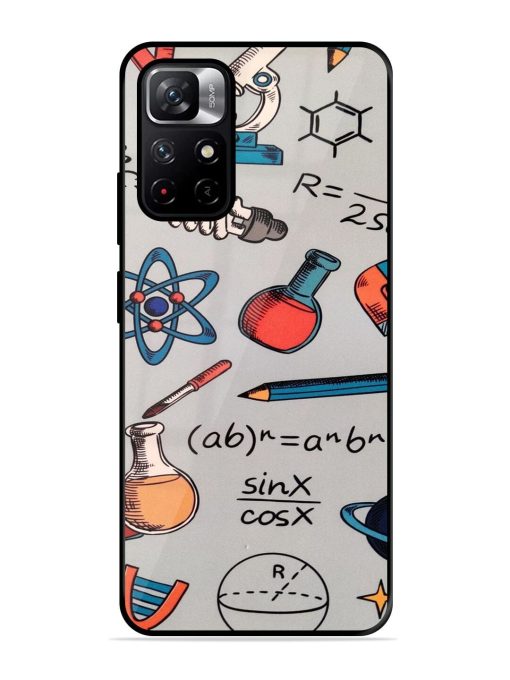 Science Doodle Delight Glossy Soft Edge Case for Xiaomi Redmi Note 11T (5G)