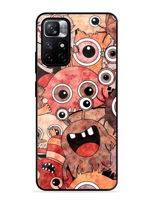 Monster Mash Glossy Soft Edge Case for Xiaomi Redmi Note 11T (5G) Chachhi