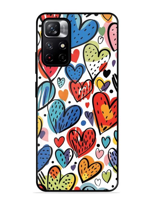 Heartfelt Harmony Glossy Soft Edge Case for Xiaomi Redmi Note 11T (5G) Chachhi