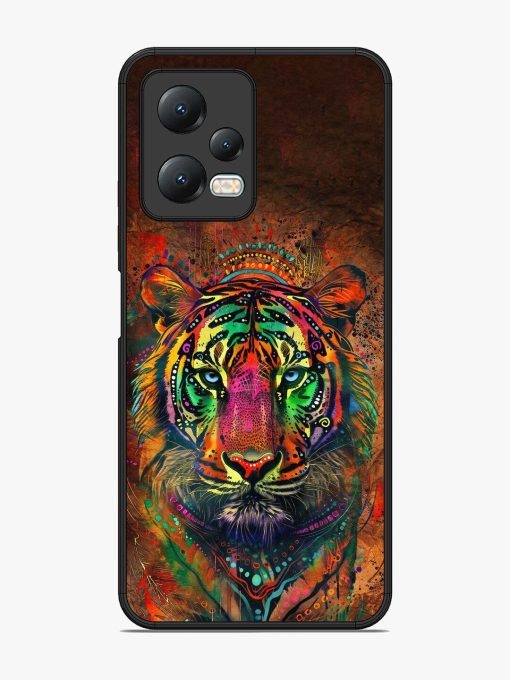 Cosmic Tiger Glossy Soft Edge Case for Xiaomi Redmi Note 12 (5G) Chachhi