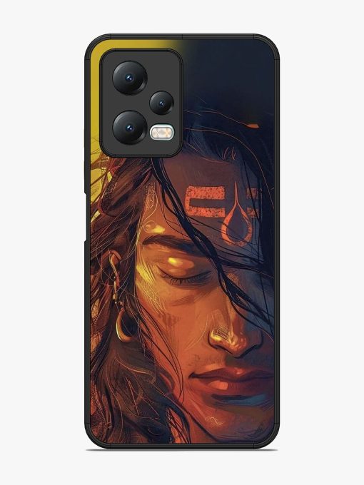 Tranquil Shiva Glossy Soft Edge Case for Xiaomi Redmi Note 12 (5G) Chachhi