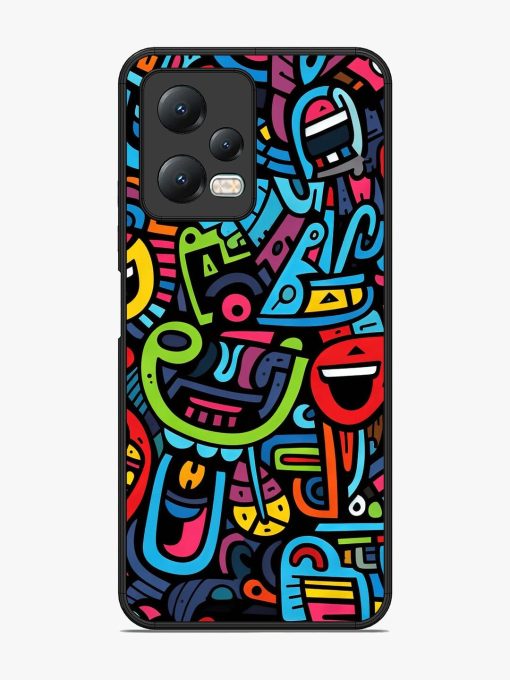 Doodlephoria Glossy Soft Edge Case for Xiaomi Redmi Note 12 (5G) Chachhi