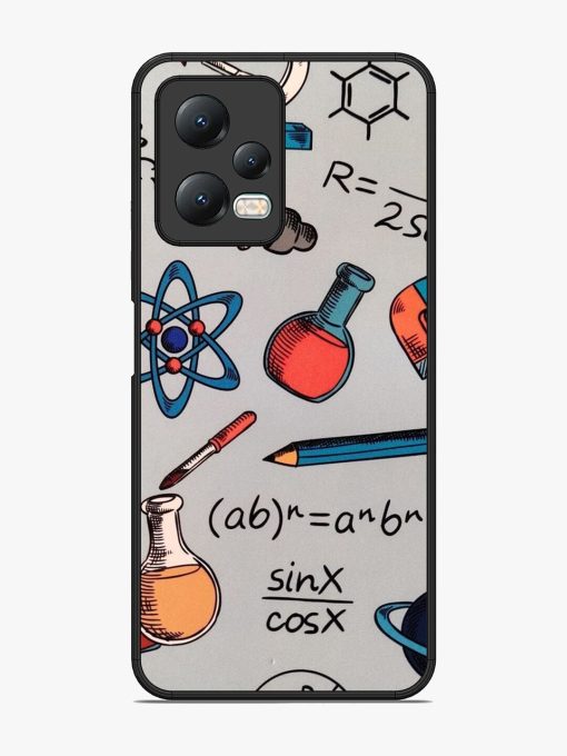 Science Doodle Glossy Soft Edge Case for Xiaomi Redmi Note 12 (5G) Chachhi