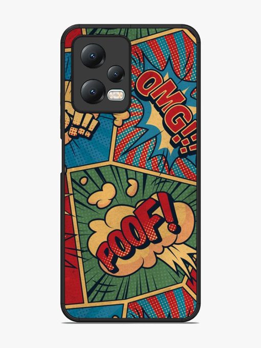 Comic Book Chaos Glossy Soft Edge Case for Xiaomi Redmi Note 12 (5G) Chachhi